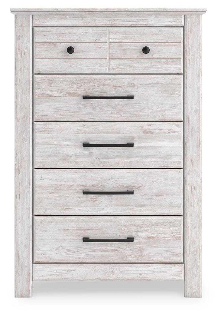 Fenderport Chest of Drawers, Whitewash, large