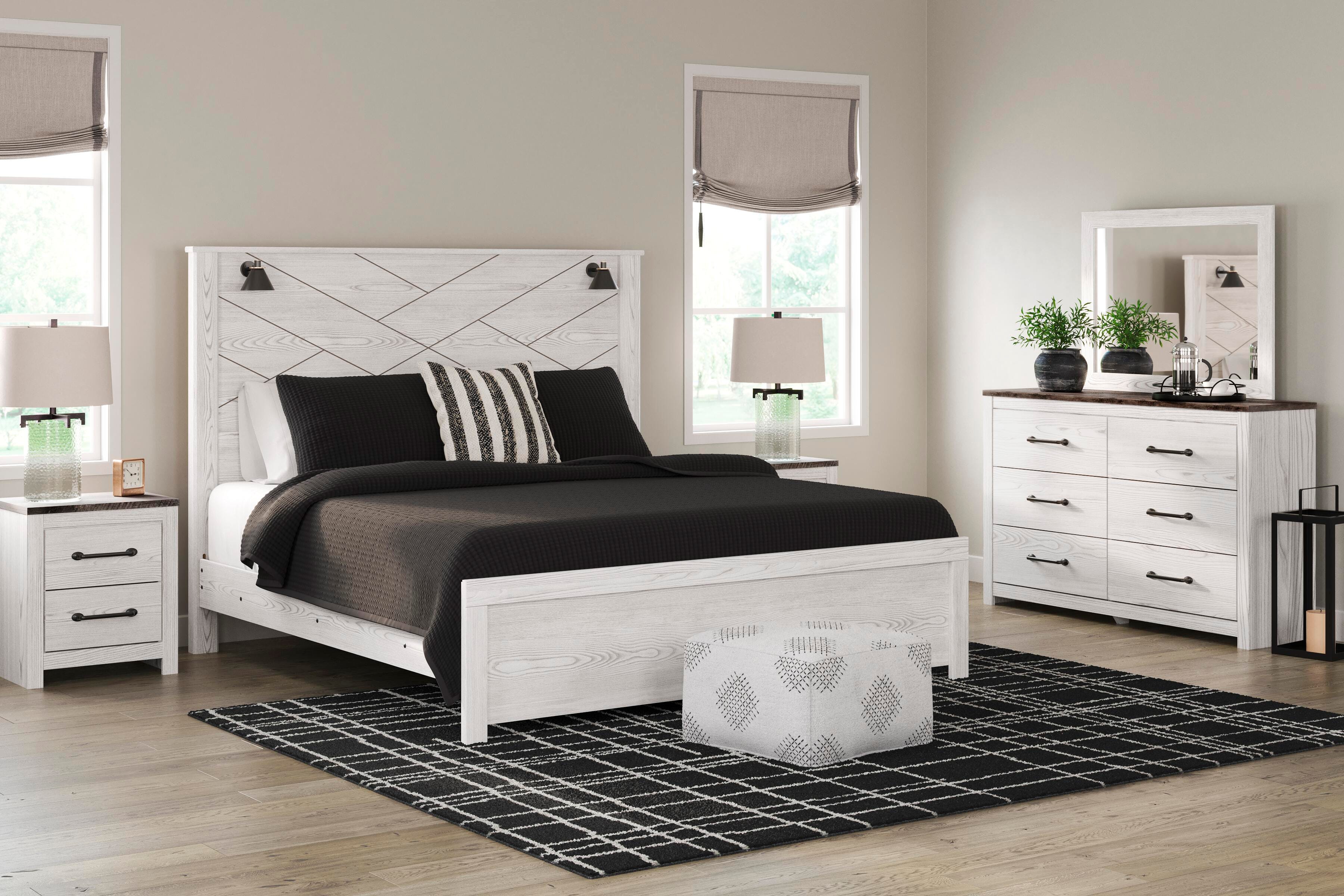 Gerridan King Panel Bed, Dresser, Mirror and Nightstand - image 19