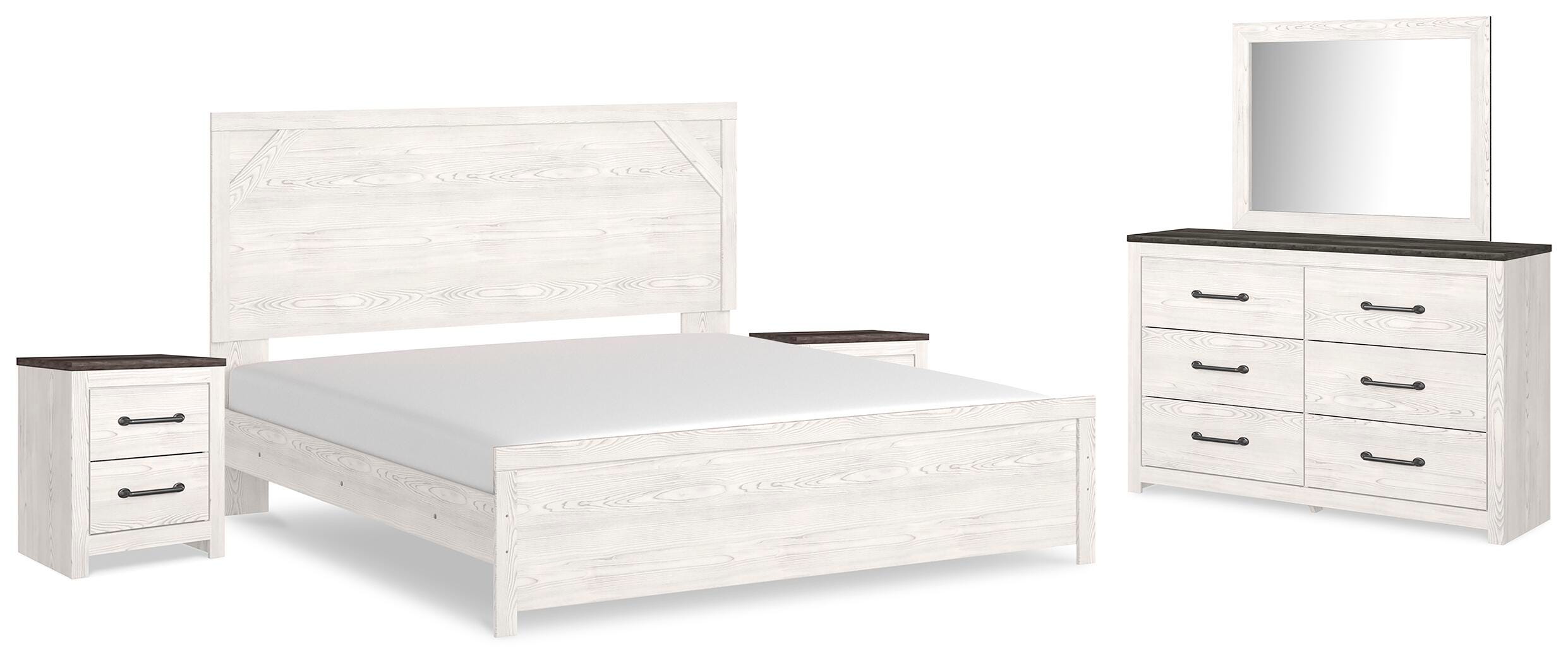 Gerridan King Panel Bed, Dresser, Mirror and 2 Nightstands - image 2