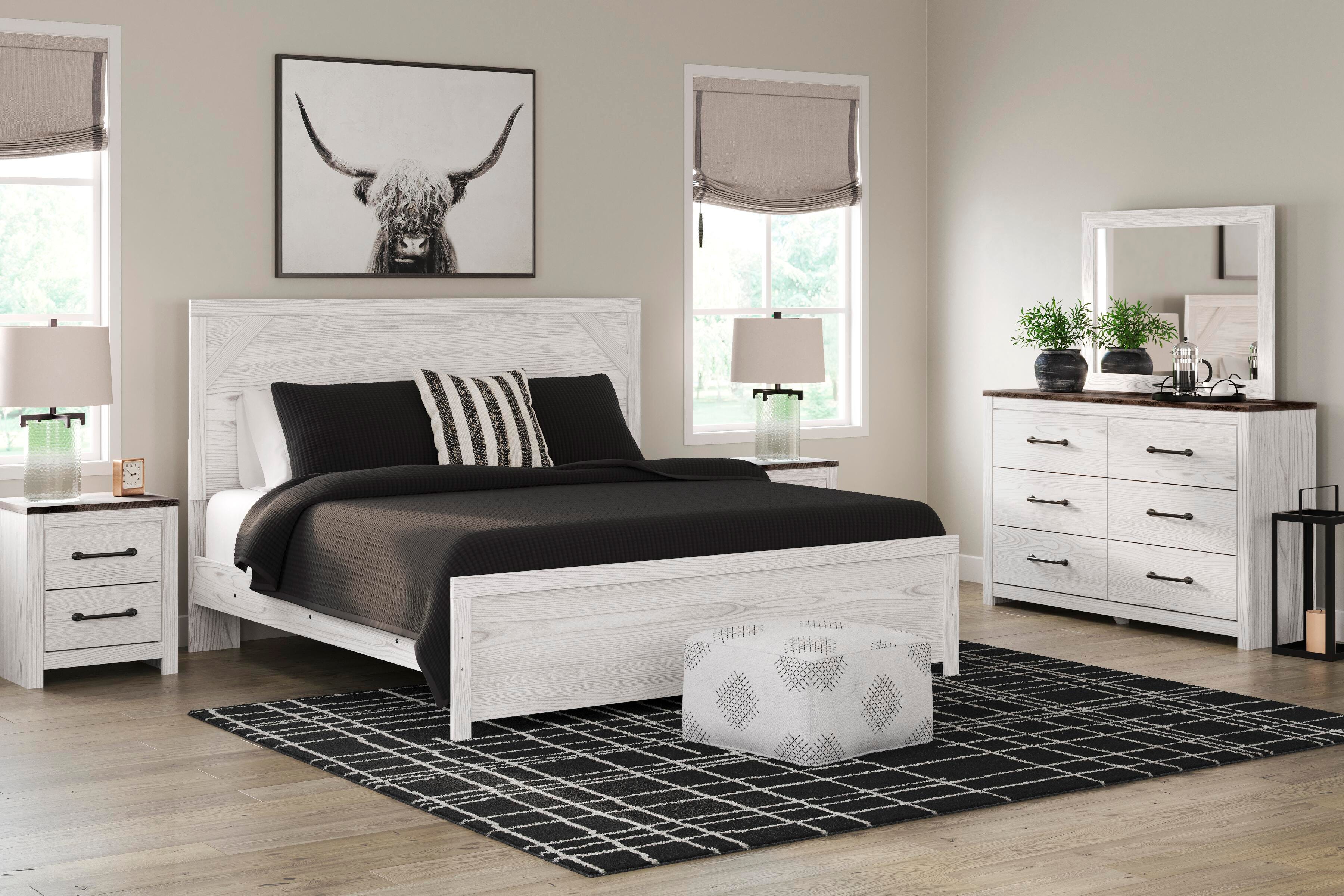 Gerridan King Panel Bed, Dresser, Mirror and 2 Nightstands - image 11