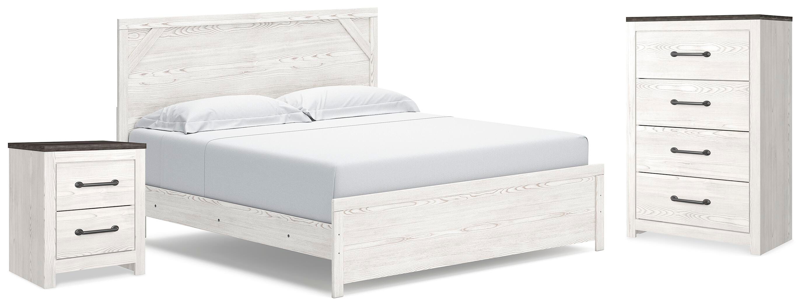 Gerridan King Panel Bed, Chest and Nightstand - image 1