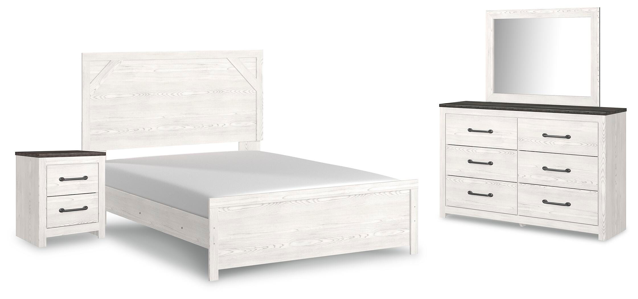 Gerridan Queen Bed with Mirrored Dresser and Nightstand - image 2