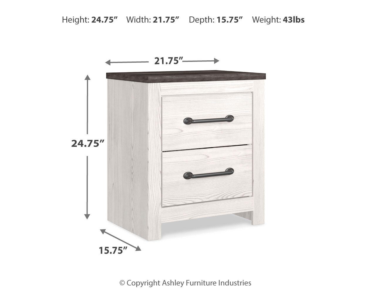 Gerridan Dimensions