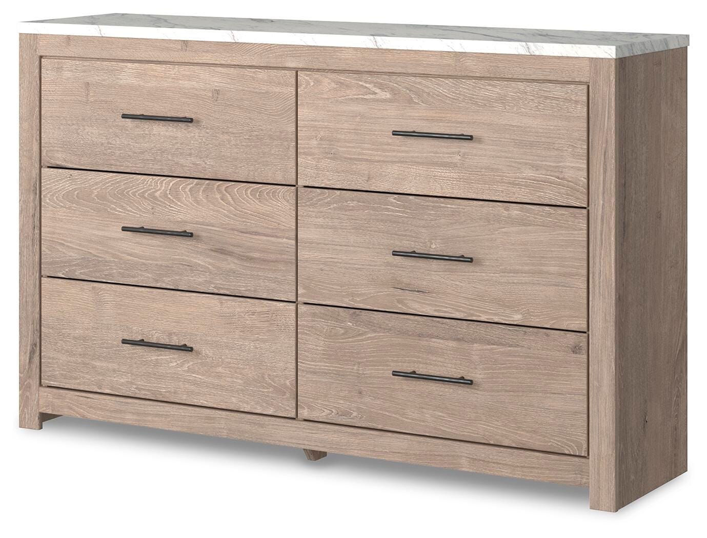Senniberg Dresser, Light Brown/White, rollover