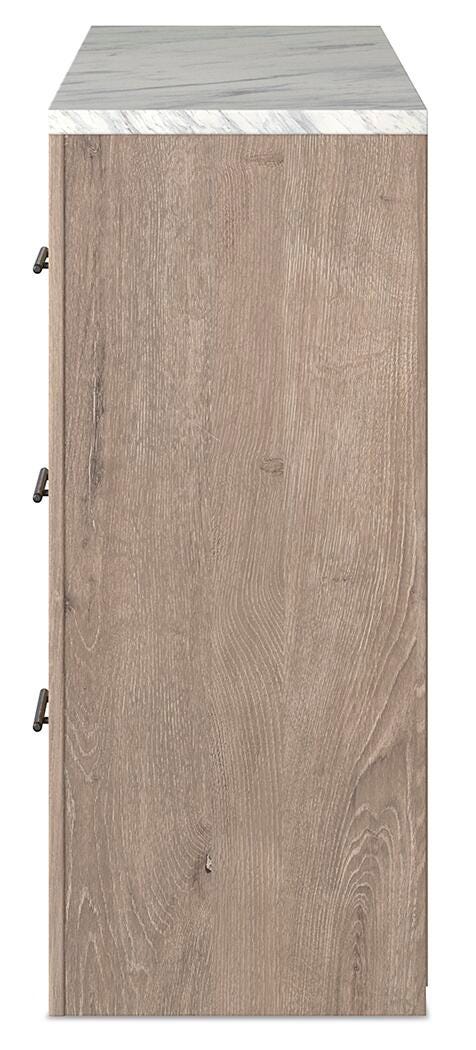 Senniberg Dresser, Light Brown/White, large
