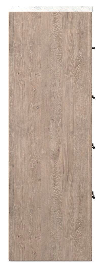 Senniberg Chest of Drawers, Light Brown/White, large