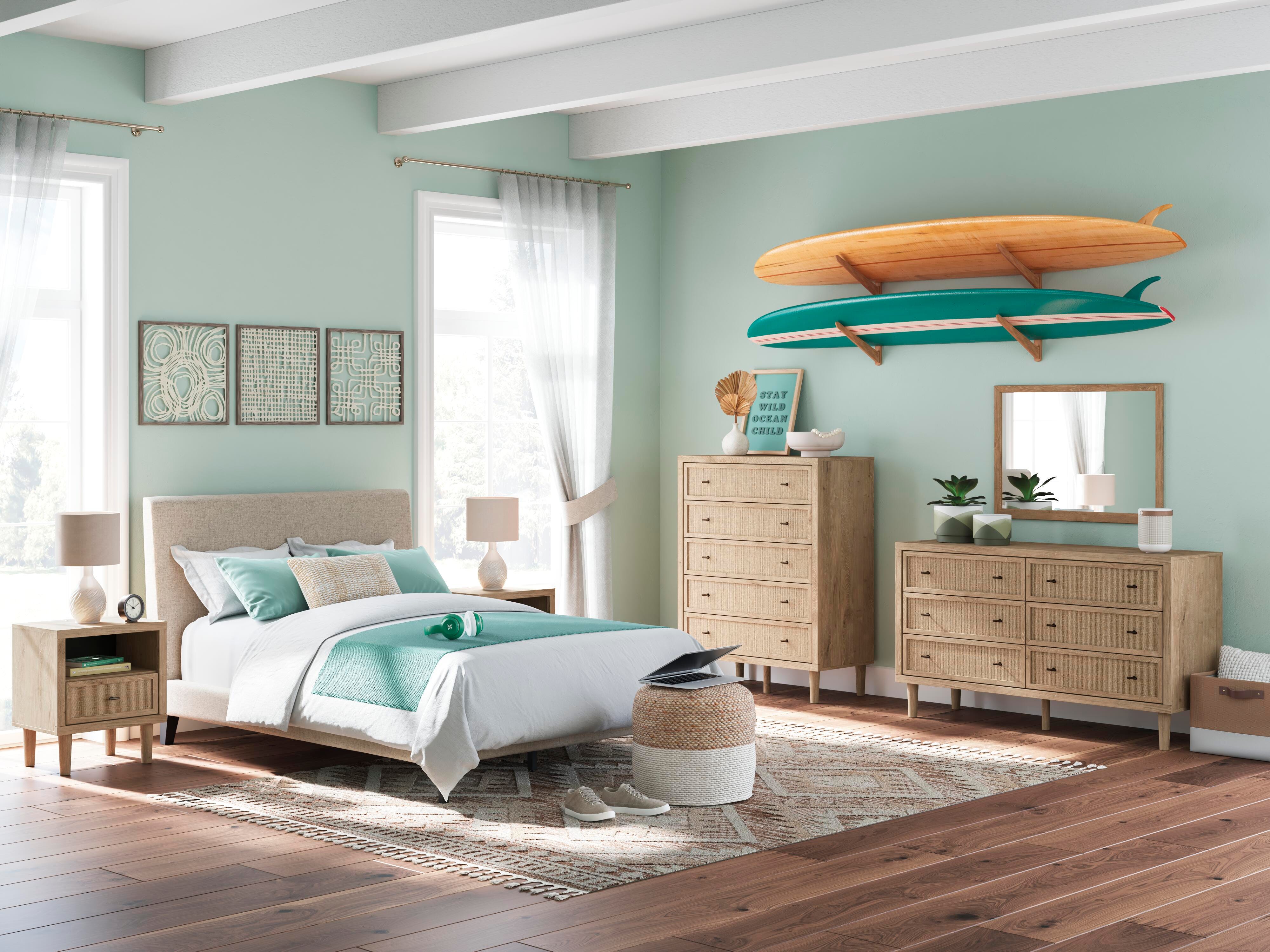 Cielden Full Upholstered Bed with Roll Slats - image 10