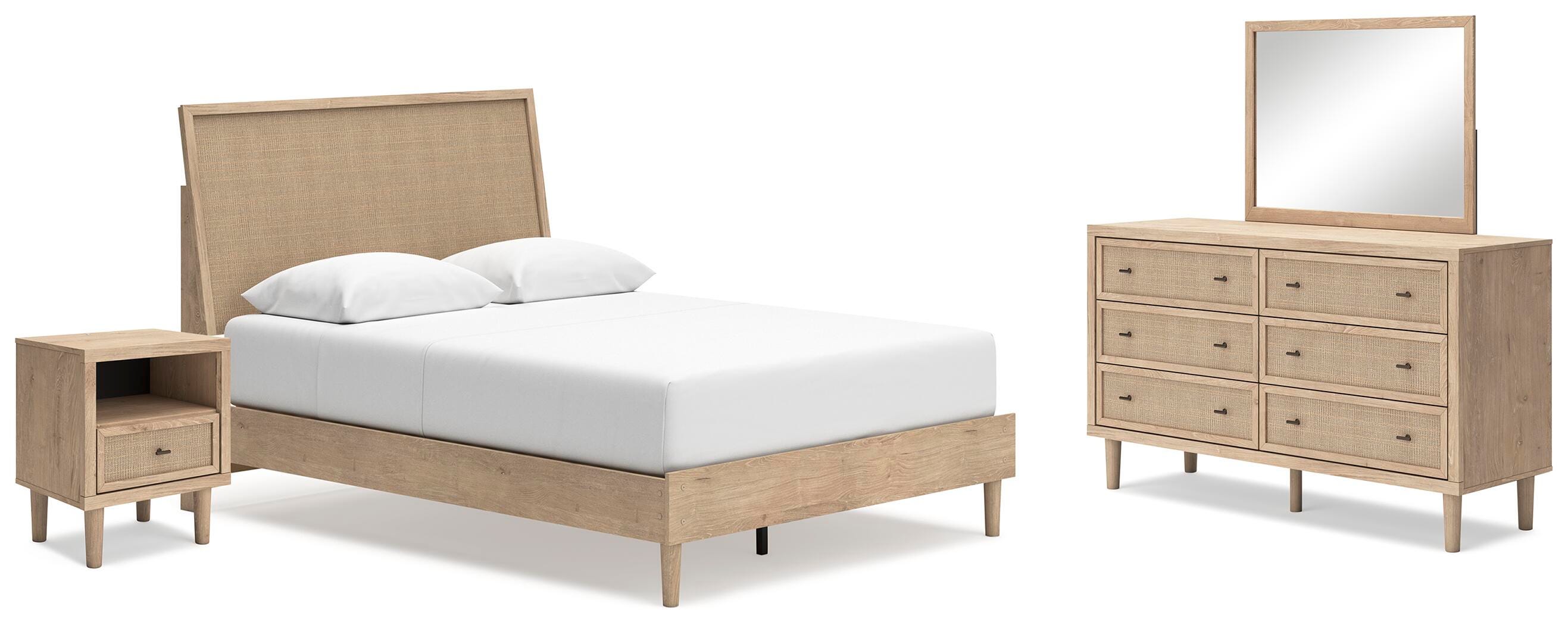 Cielden Queen Panel Bed, Dresser, Mirror and Nightstand - image 1