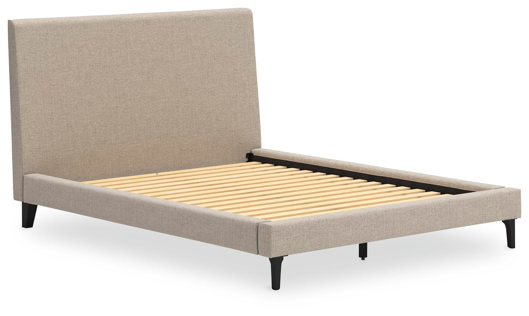 Cielden Queen Upholstered Bed with Roll Slats - image 3