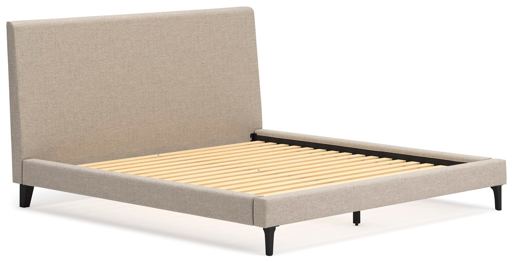 Cielden King Upholstered Bed with Roll Slats - image 3