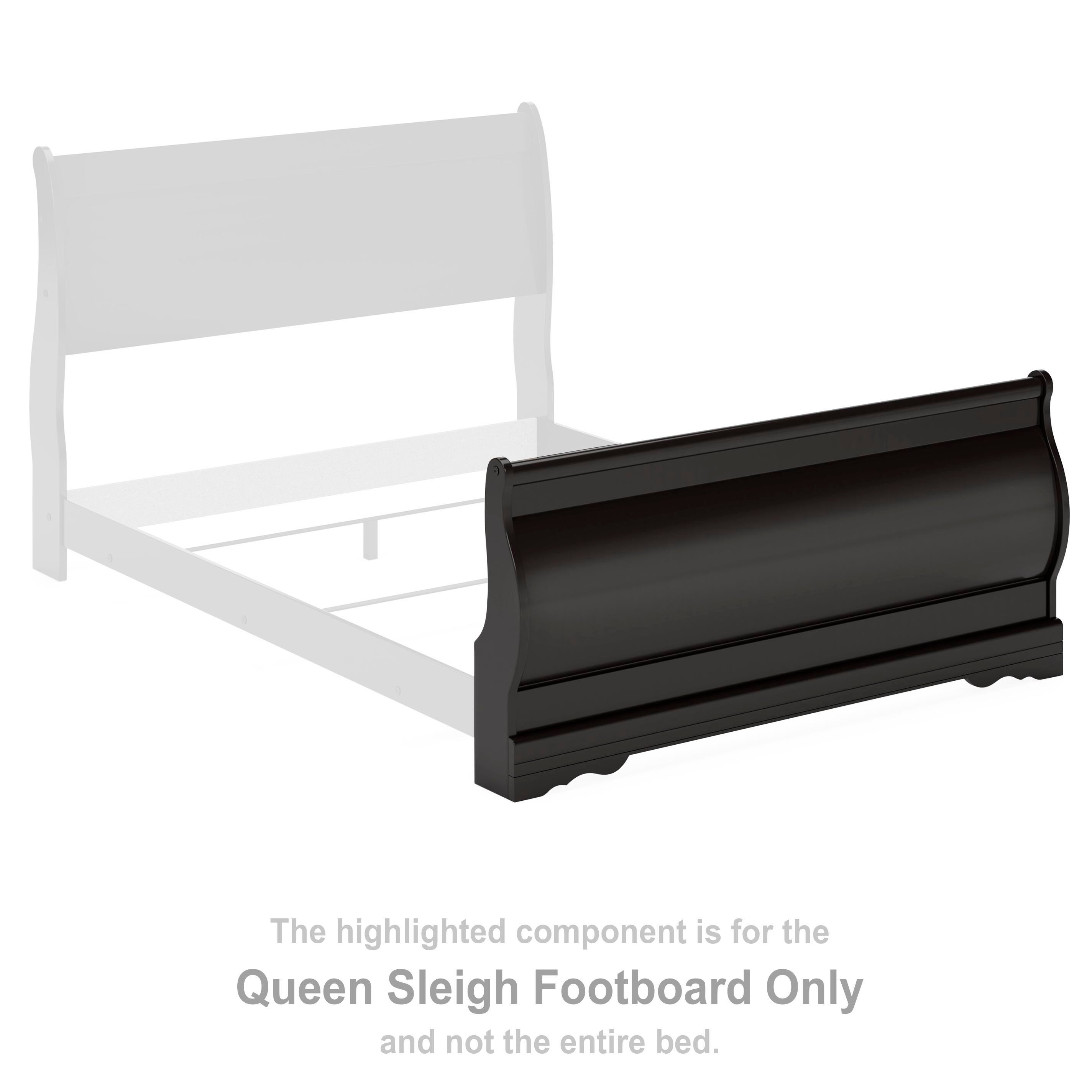 Huey Vineyard Queen Sleigh Footboard, , large