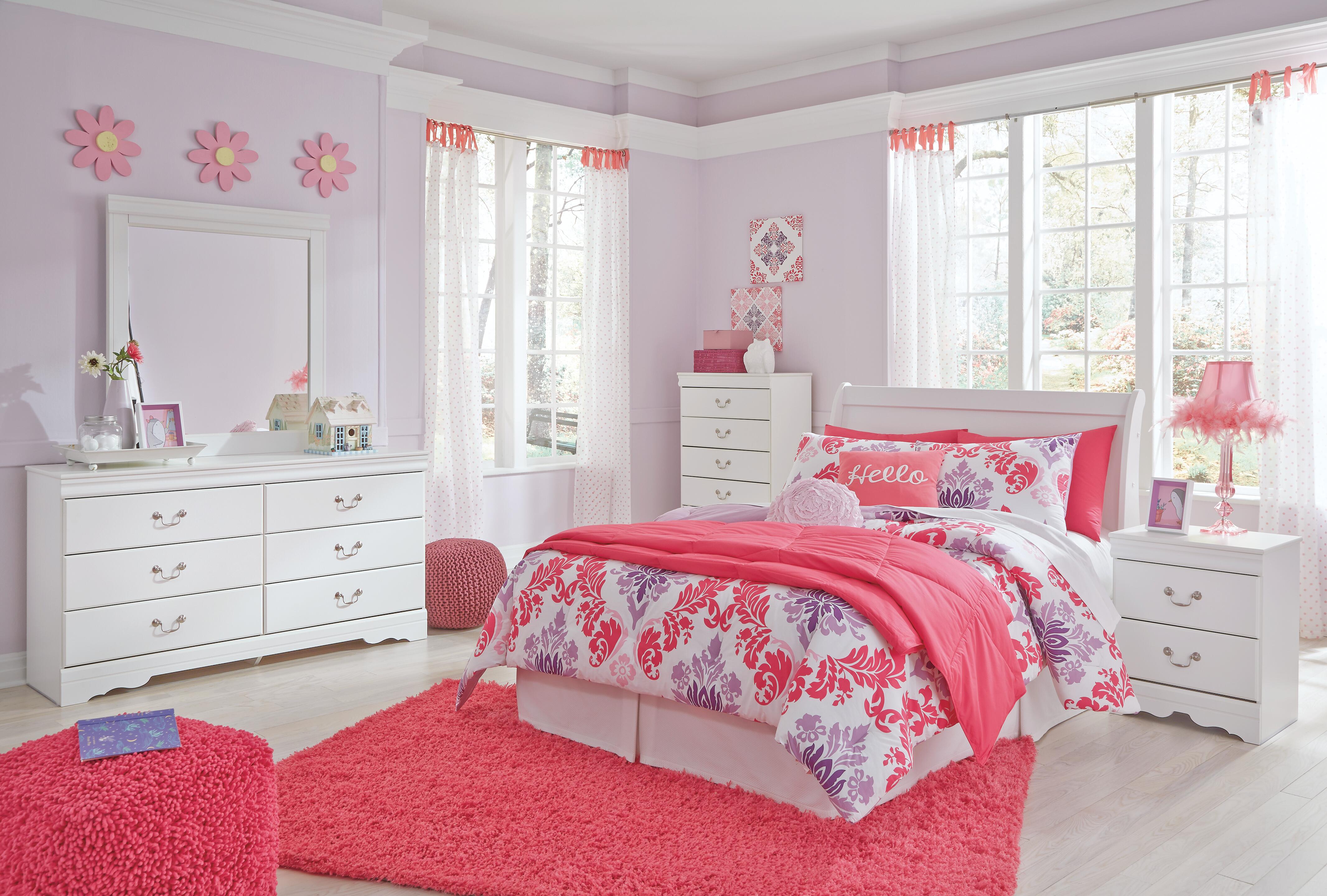 Anarasia Full Sleigh Headboard, Dresser and Mirror - image 4