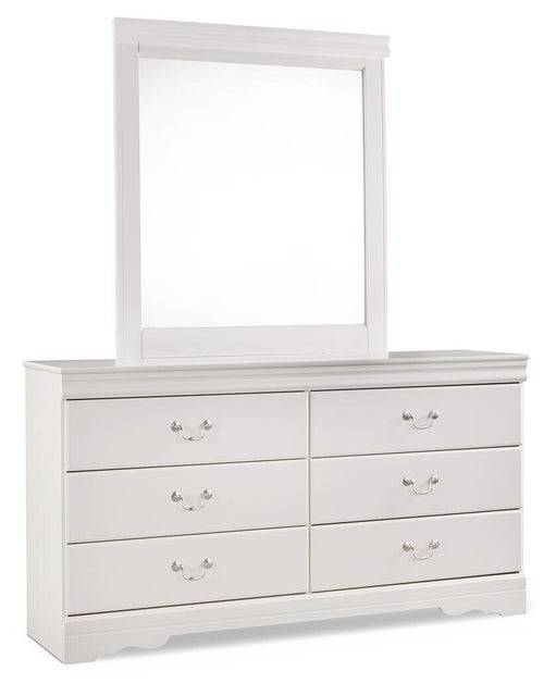 Anarasia 6 Drawer Dresser and Mirror