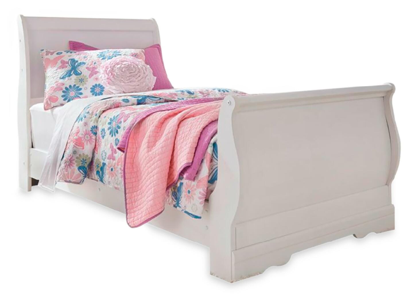 Cama trineo doble, cómoda, espejo y arcón Anarasia - image 4