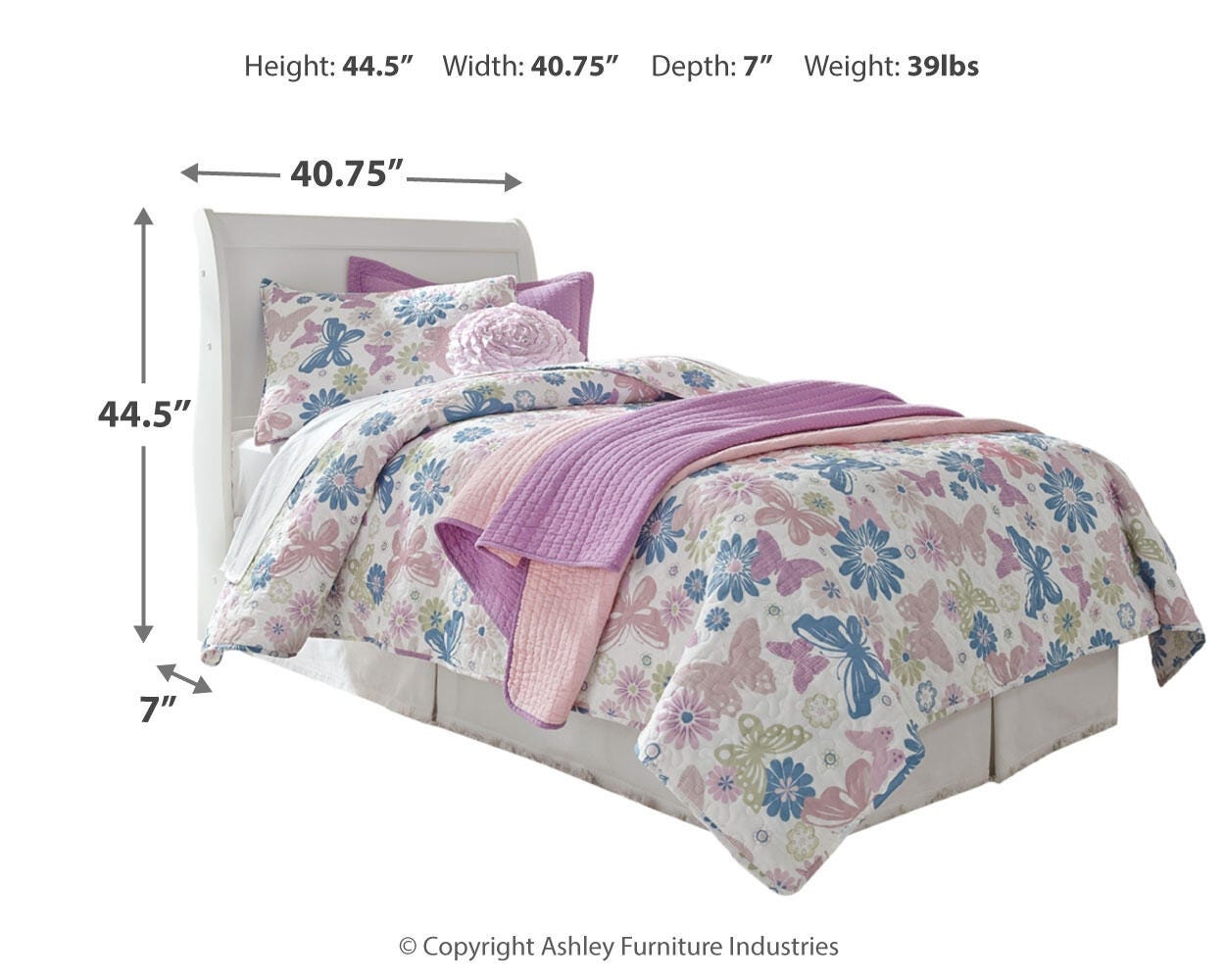 Anarasia Twin Sleigh Headboard - image 4