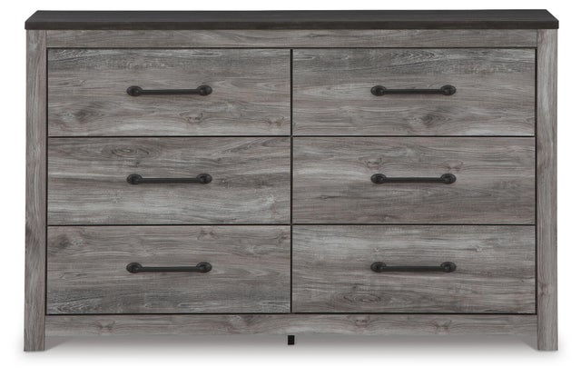 Bronyan 6 Drawer Dresser, Dark Gray