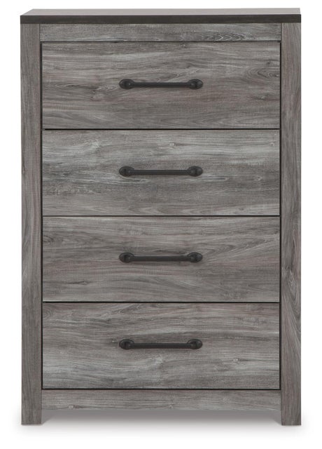 Bronyan 4 Drawer Chest of Drawers, Dark Gray