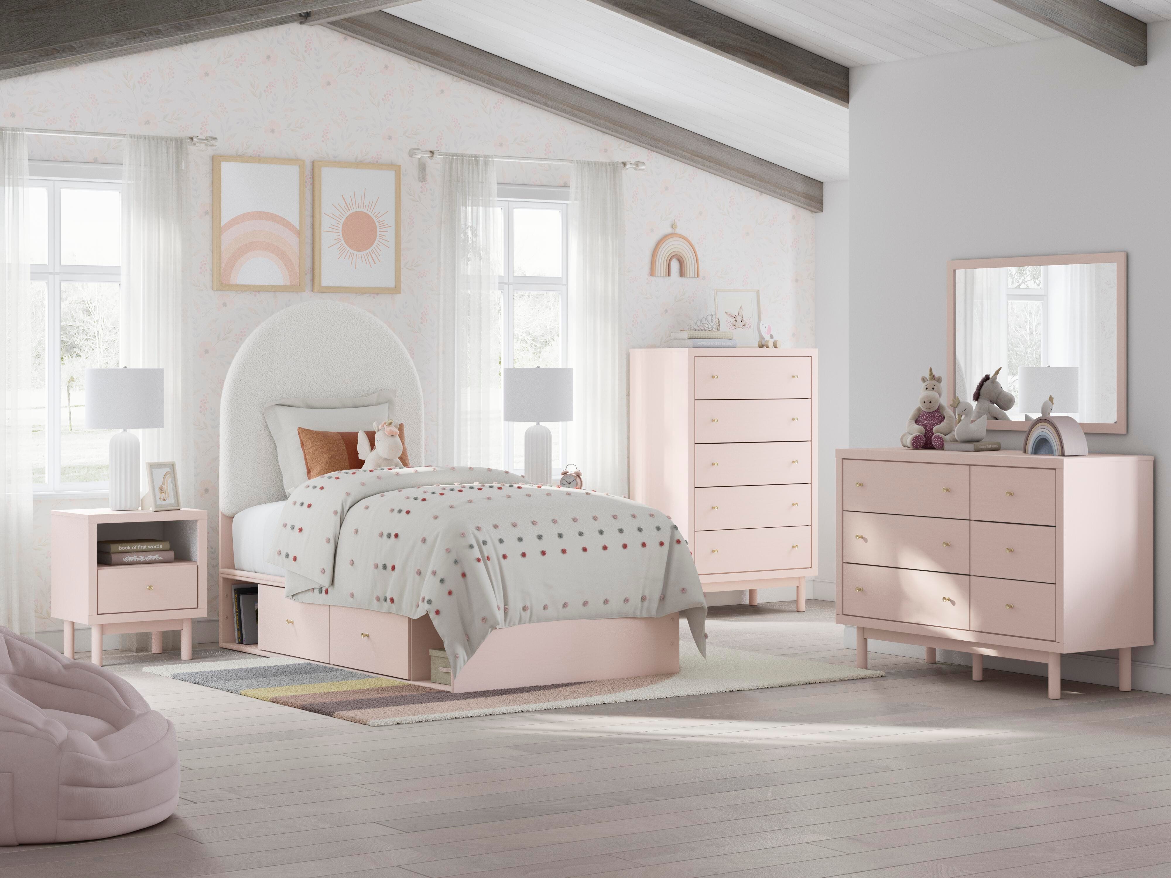 Wistenpine Twin Upholstered Panel Bed with Storage - image 11