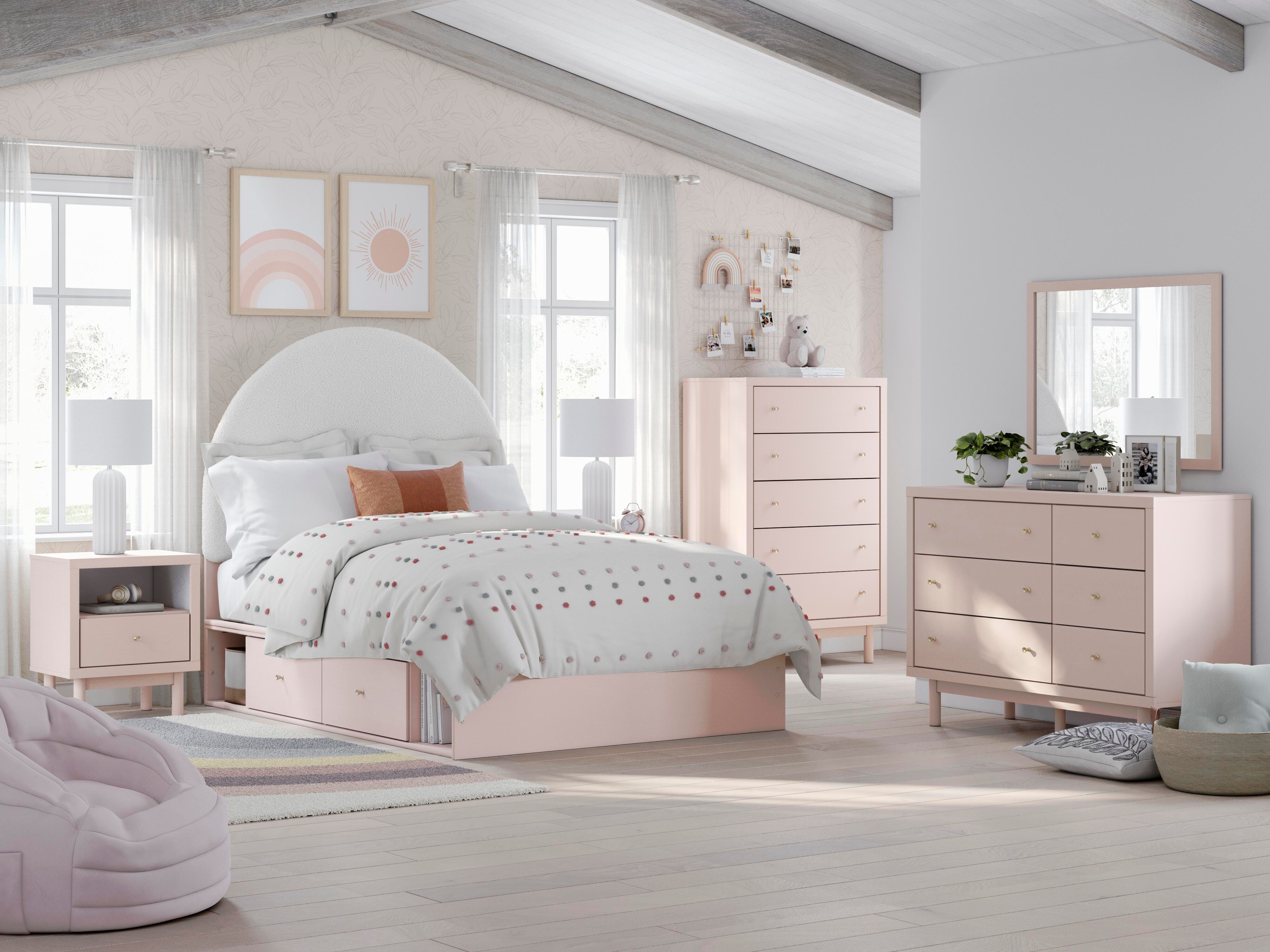 Wistenpine Full Upholstered Panel Bed with Storage - image 11
