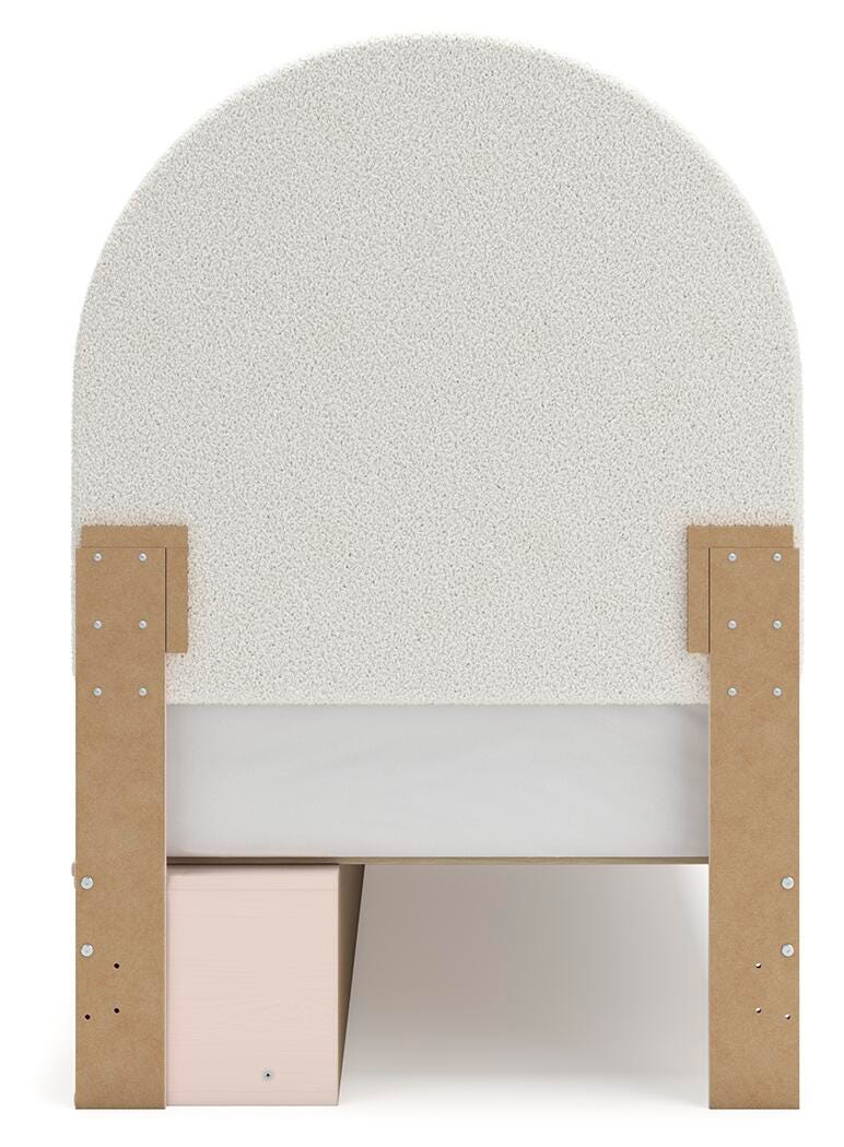 Wistenpine Twin Upholstered Panel Bed with Storage - image 6