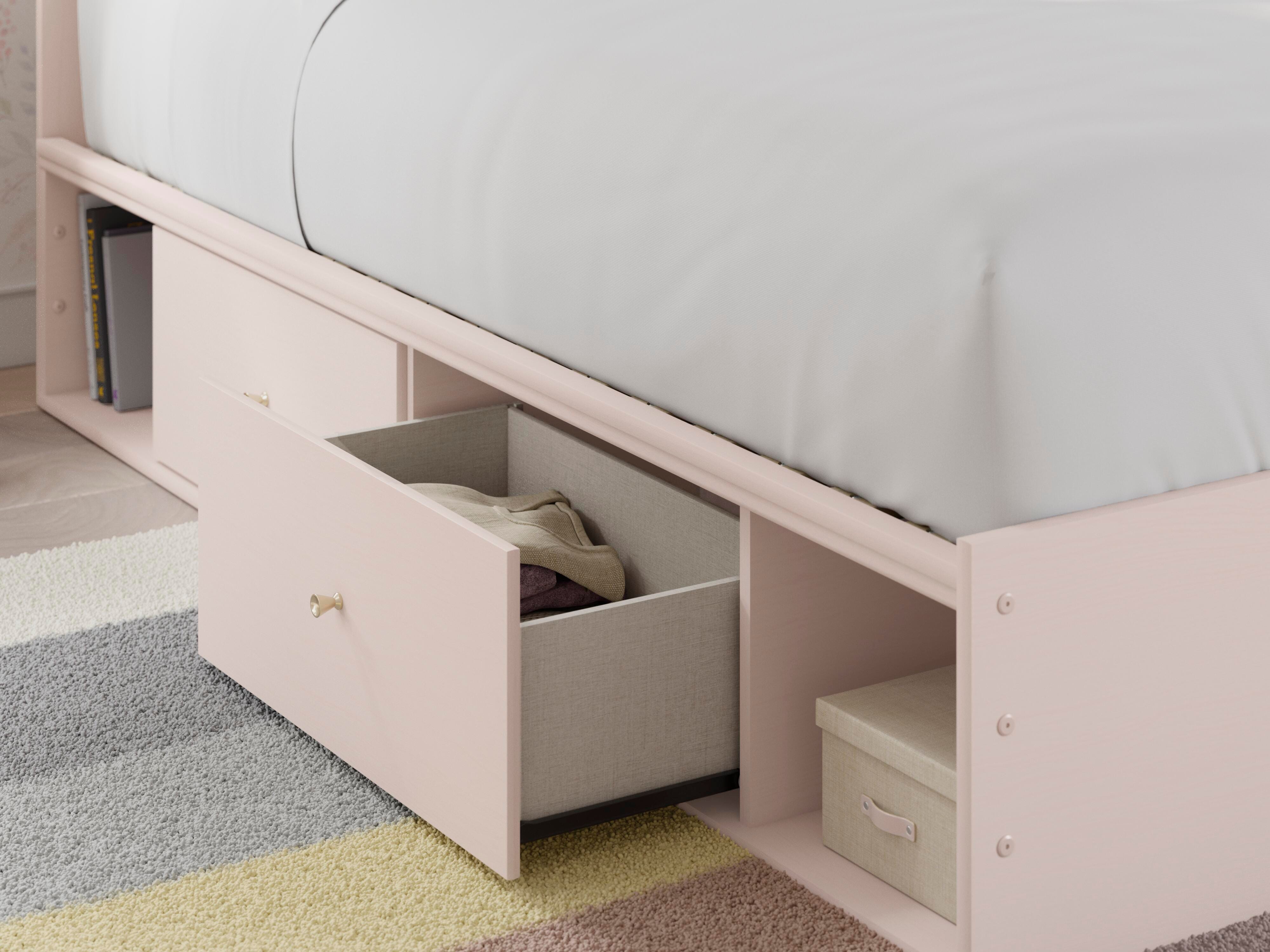 Wistenpine Twin Upholstered Panel Bed with Storage - image 10
