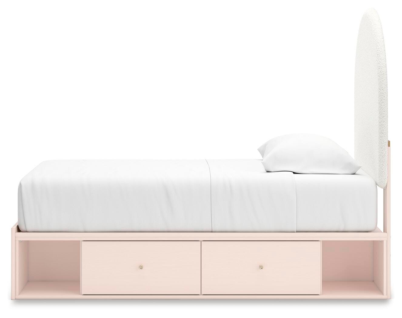 Wistenpine Twin Upholstered Panel Bed with Storage - image 8