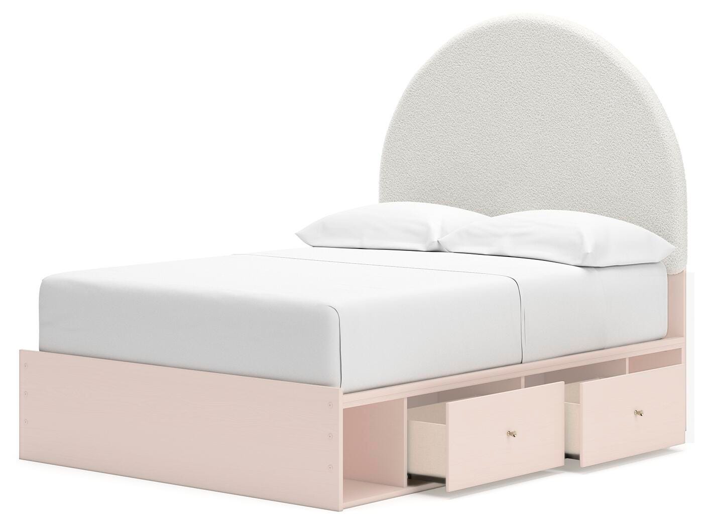 Wistenpine Full Upholstered Panel Bed with Storage - image 3
