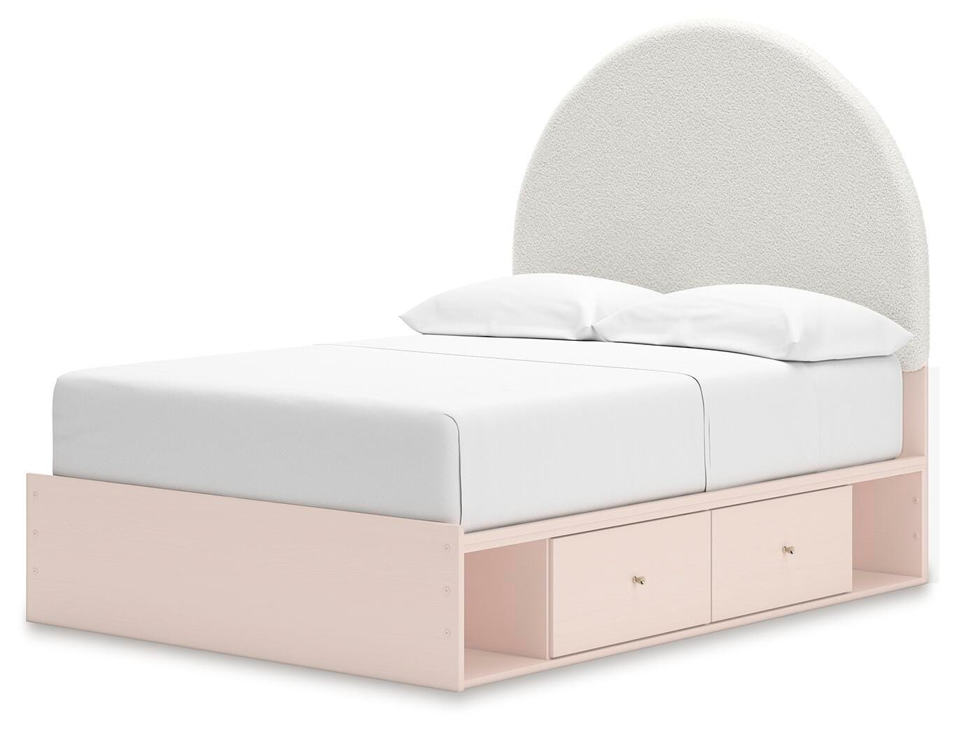 Cama con paneles totalmente tapizados Wistenpine con almacenamiento - image 3