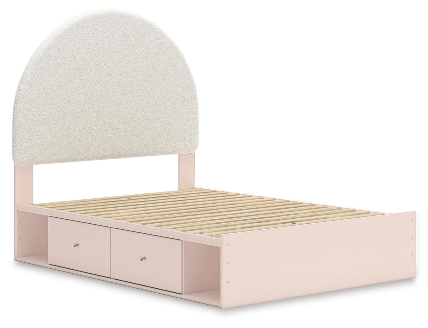 Cama con paneles totalmente tapizados Wistenpine con almacenamiento - image 4