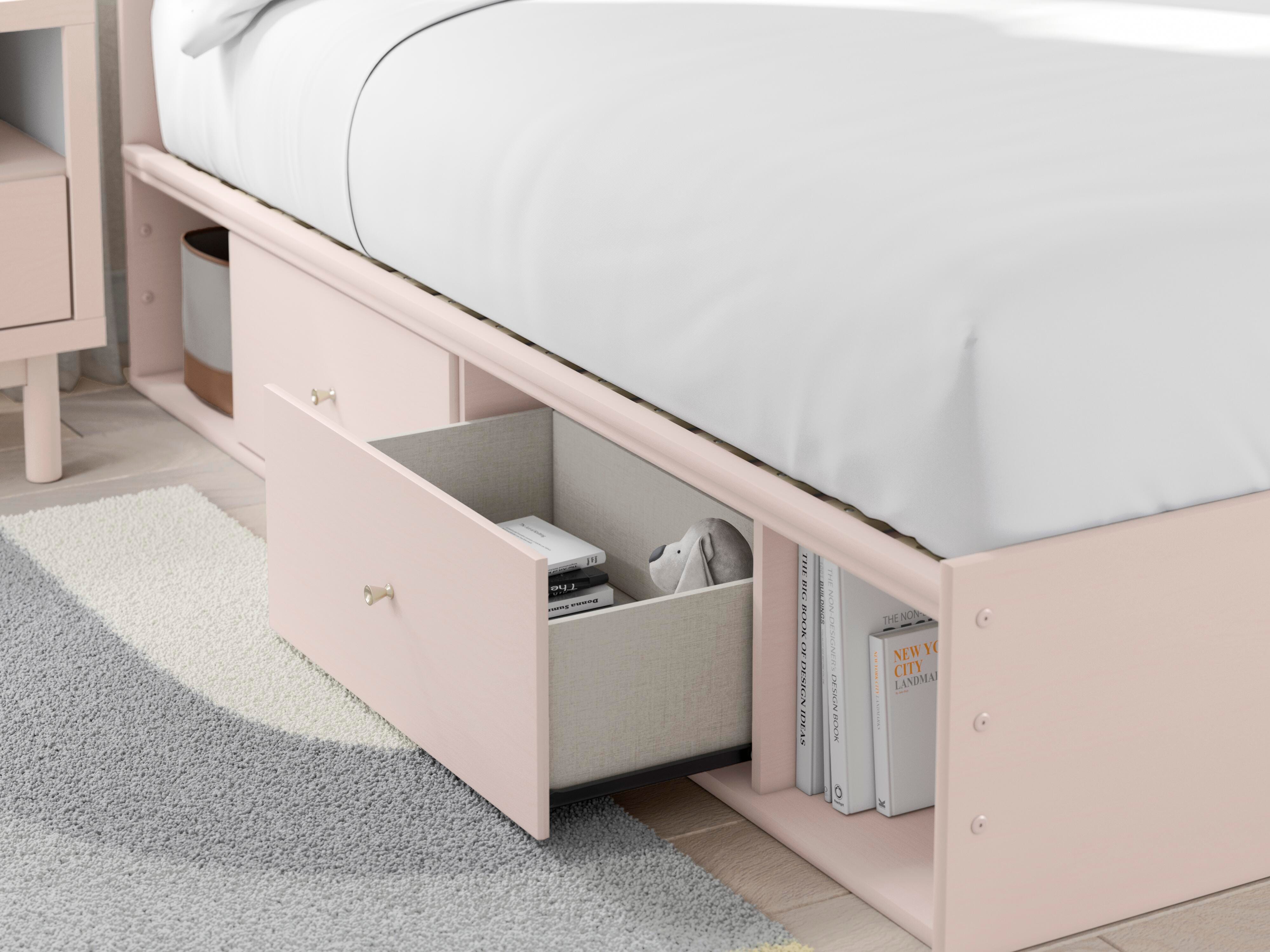 Cama con paneles totalmente tapizados Wistenpine con almacenamiento - image 10