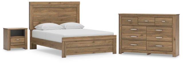 Zanbrook Queen Panel Bed with Dresser and Nightstand