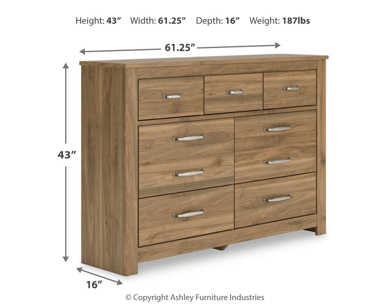 Zanbrook Queen Panel Bed with Dresser and Nightstand | Ashley