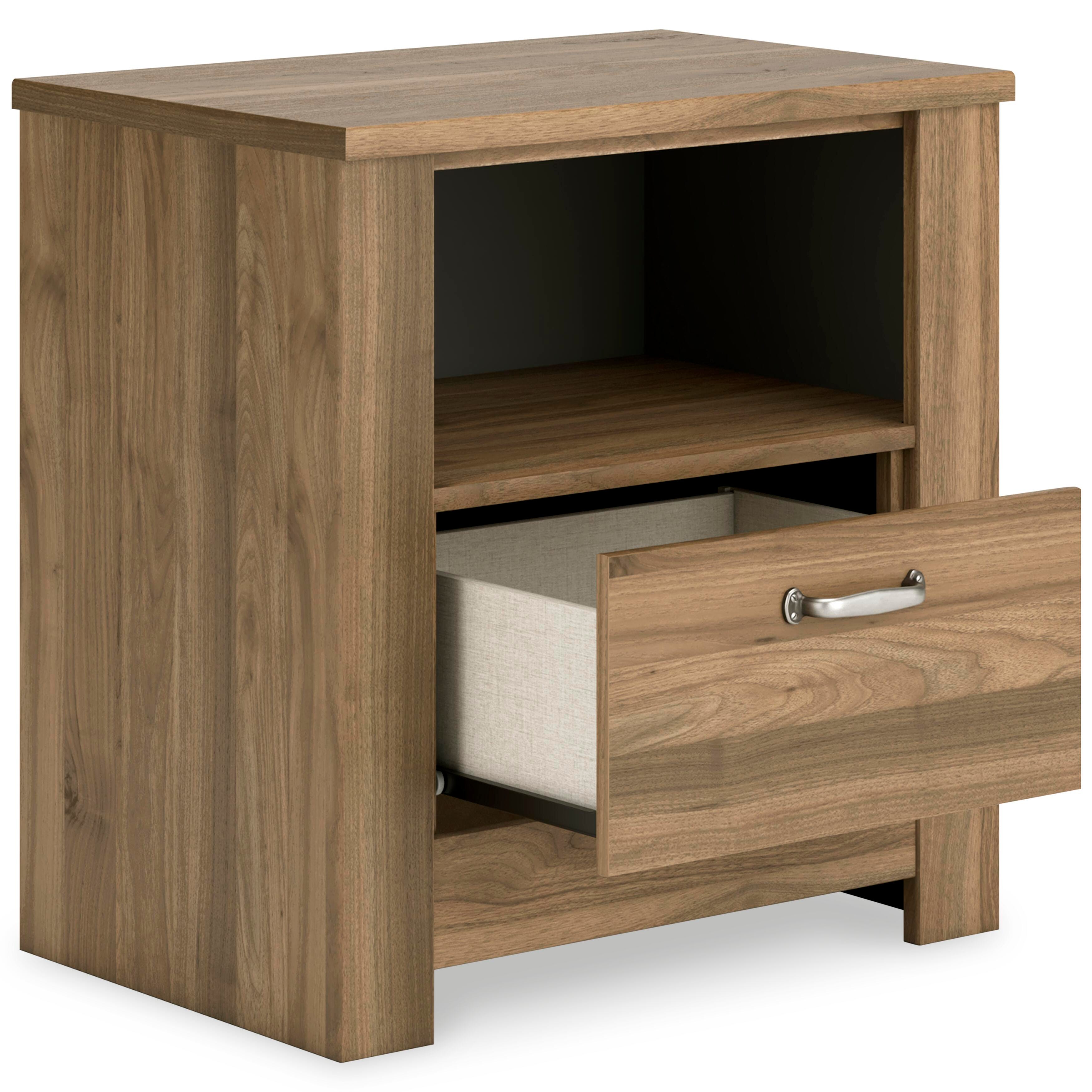 Zanbrook Queen Panel Bed with Dresser and Nightstand, Brown, large