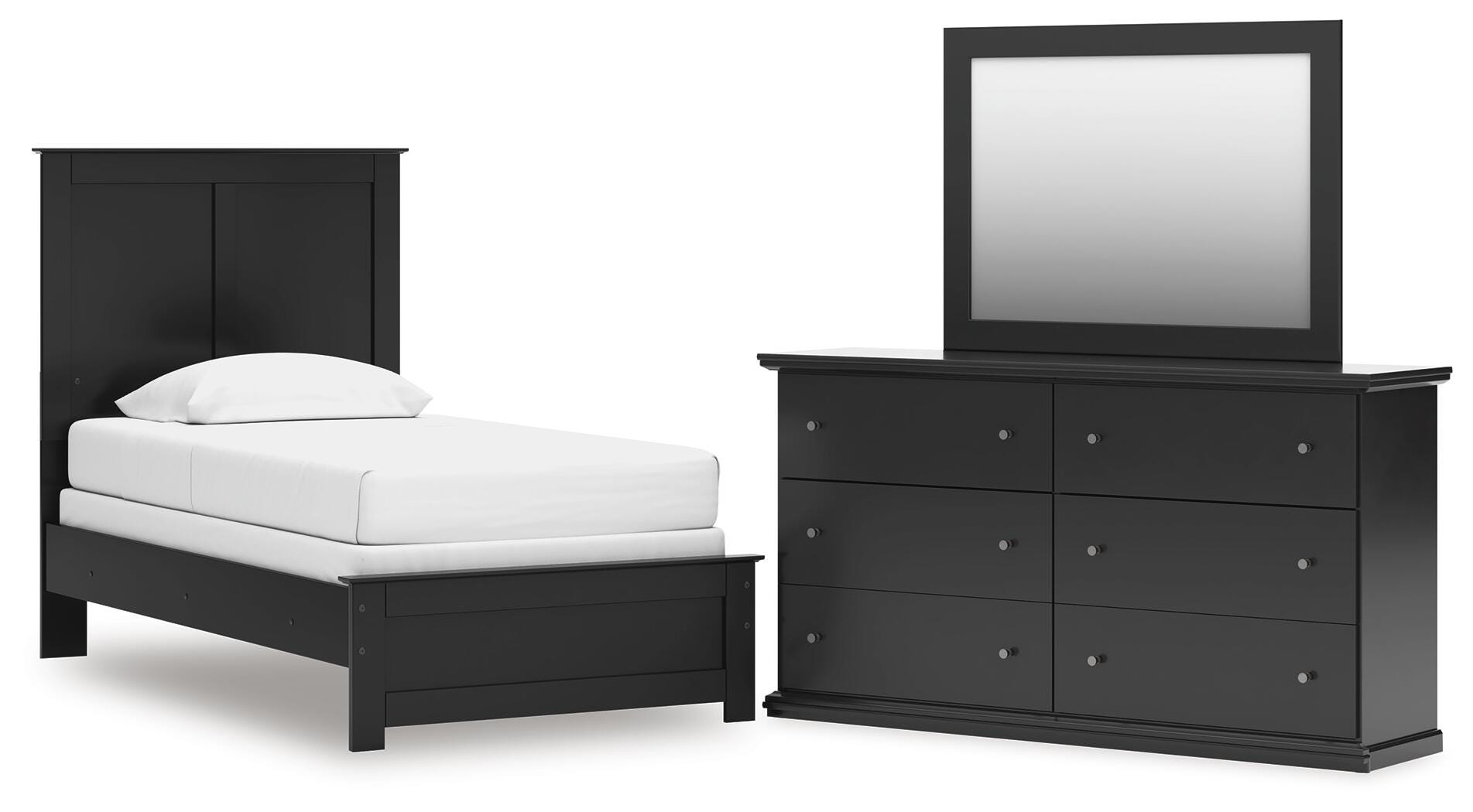 Juego de cama, tocador y espejo Maribel Twin Panel - image 1
