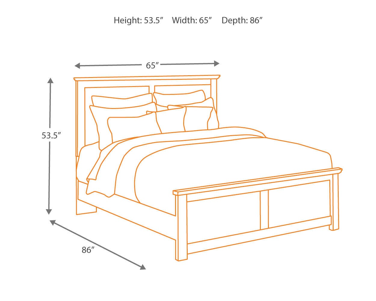 Maribel Full/Queen Panel Headboard | Ashley