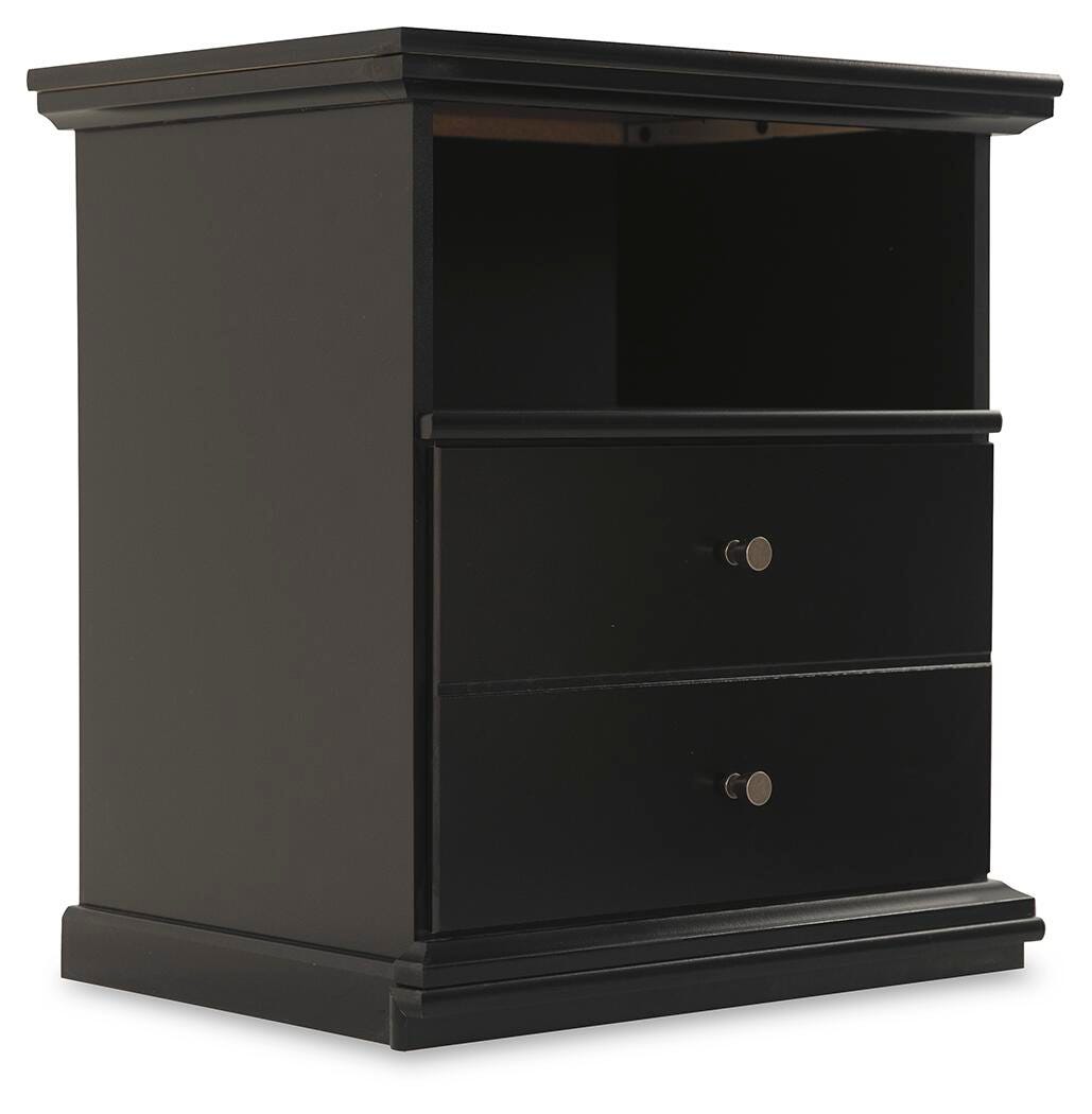 Maribel Nightstand, Black, large