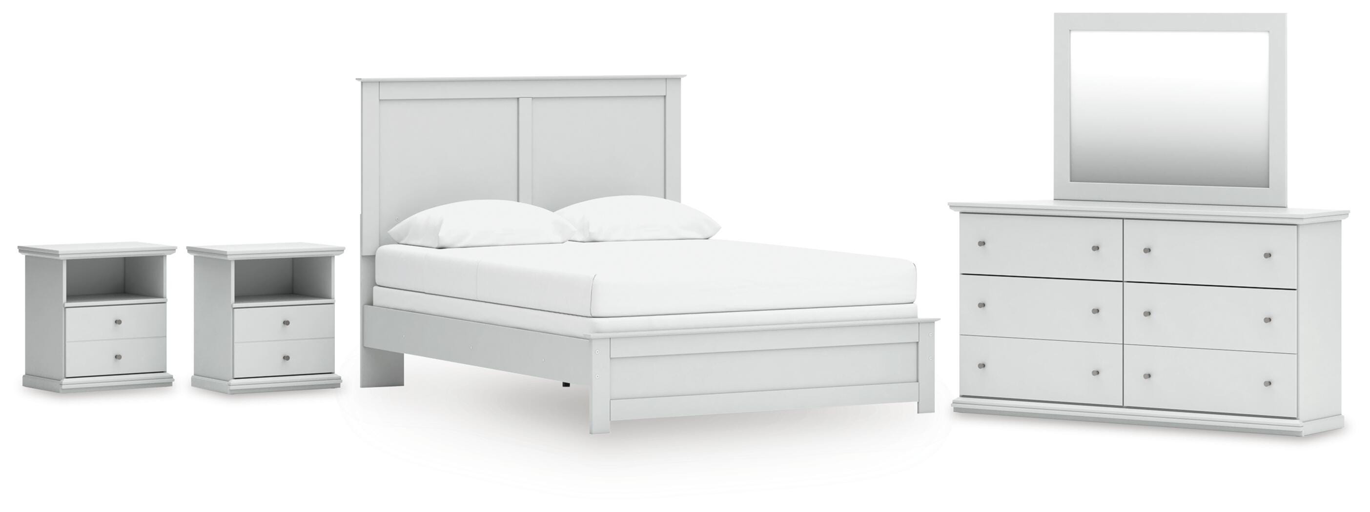 Bostwick Shoals Queen Panel Bed, Dresser, Mirror and 2 Nightstands - image 1