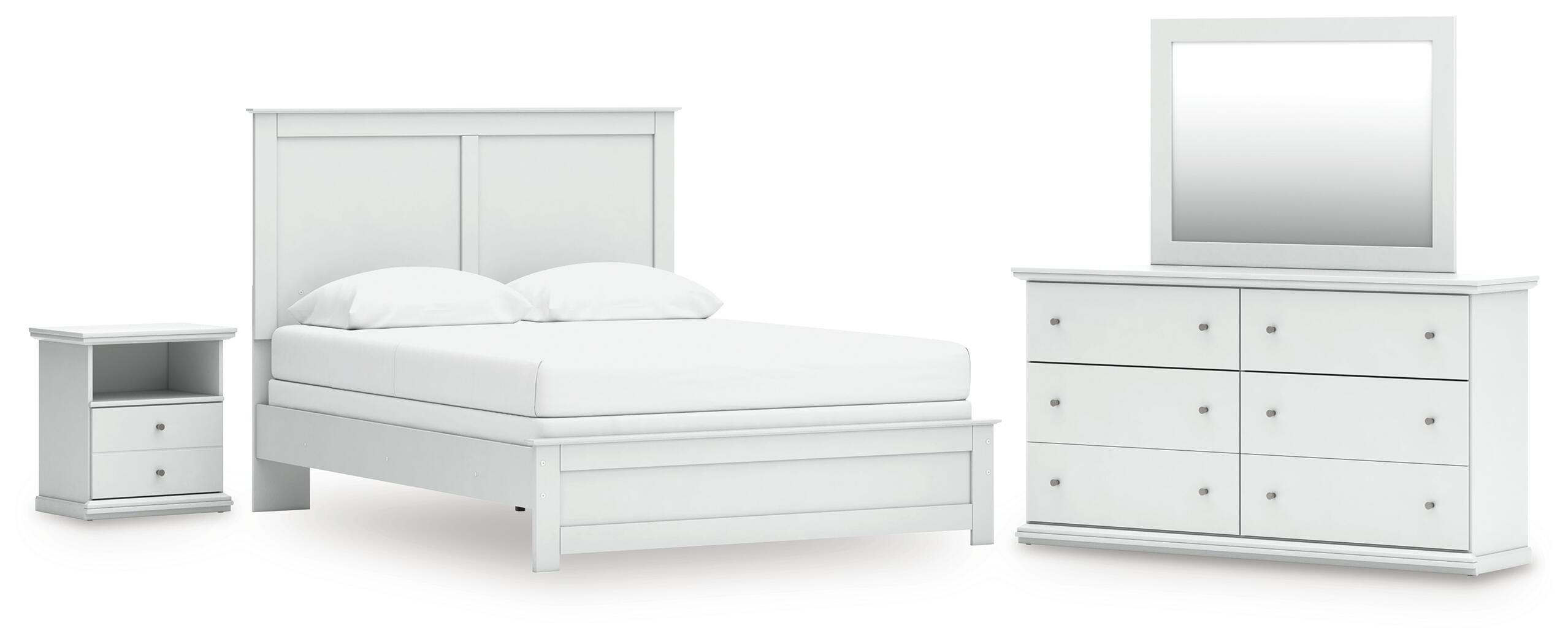 Bostwick Shoals Queen Panel Bed, Dresser, Mirror and Nightstand - image 1