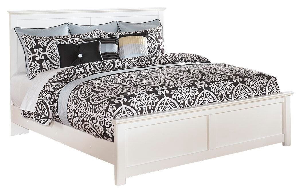 Bostwick Shoals King Panel Bed, White, large