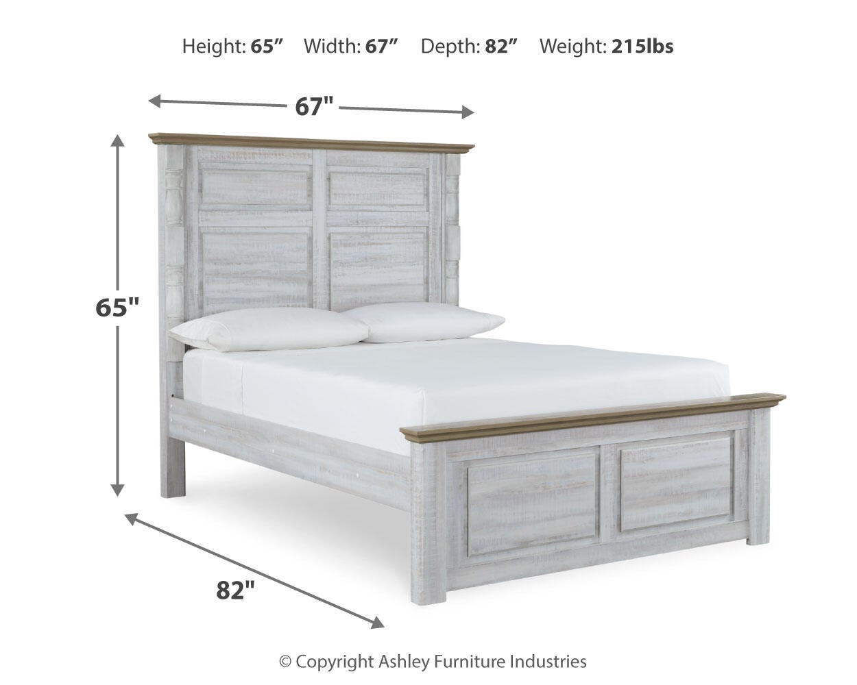 Haven Bay Queen Panel Bed, Two-tone, large