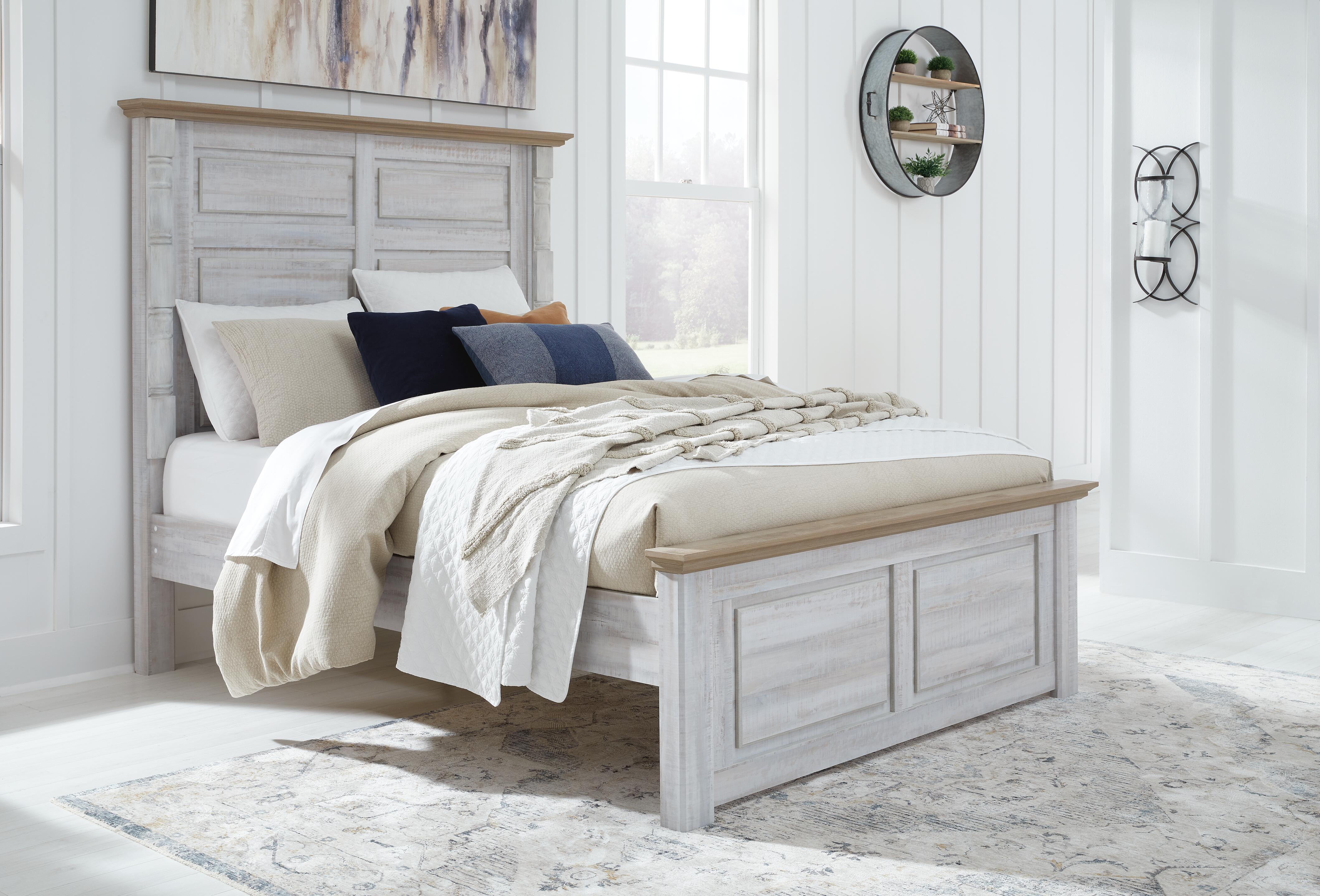 Haven Bay Queen Panel Bed, Two-tone, large