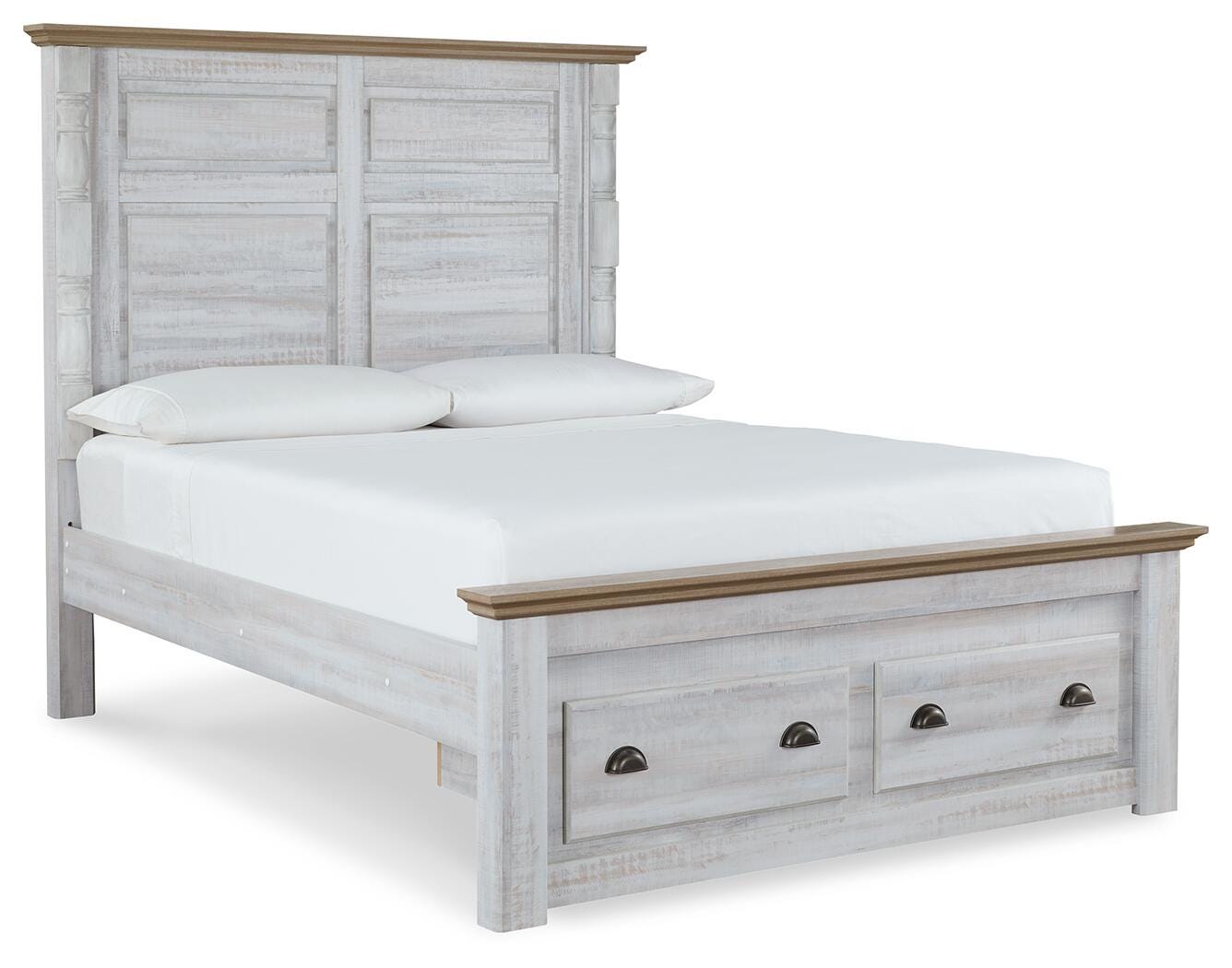 Haven Bay Queen Panel Storage Bed, Two-tone, large