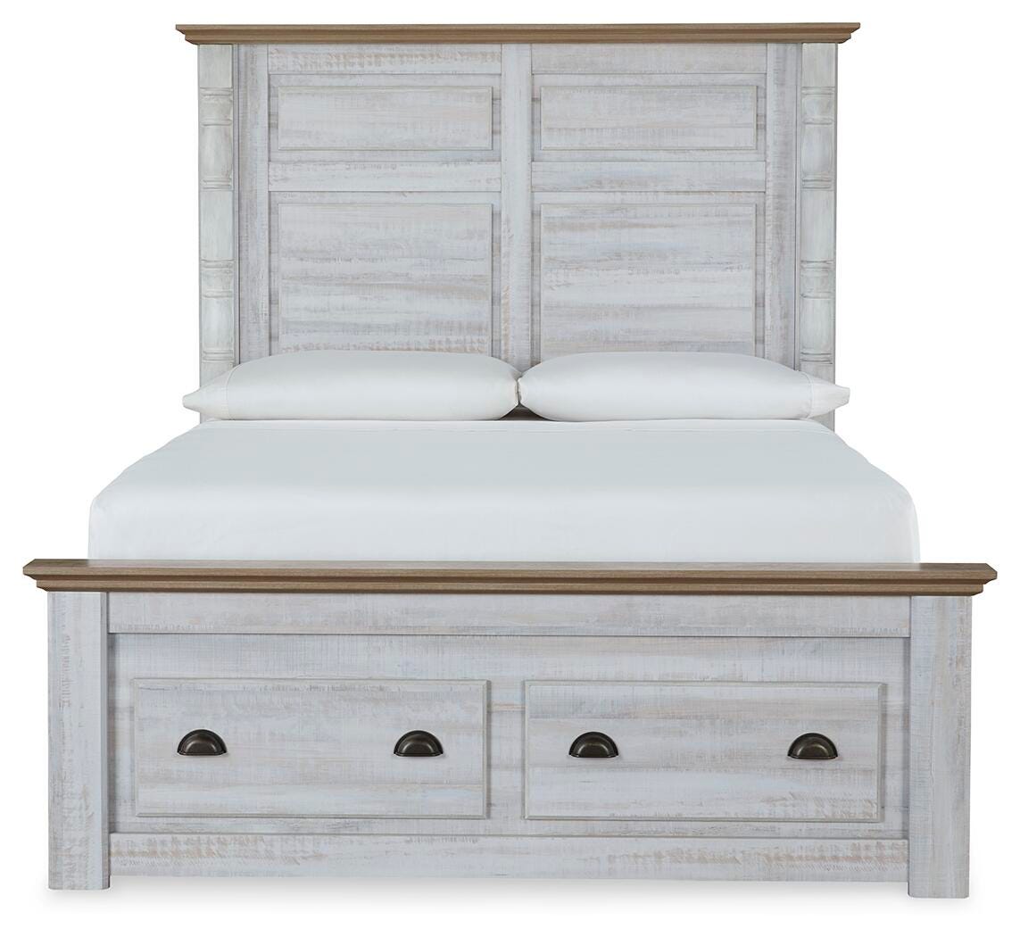 Haven Bay Queen Panel Storage Bed, Two-tone, large