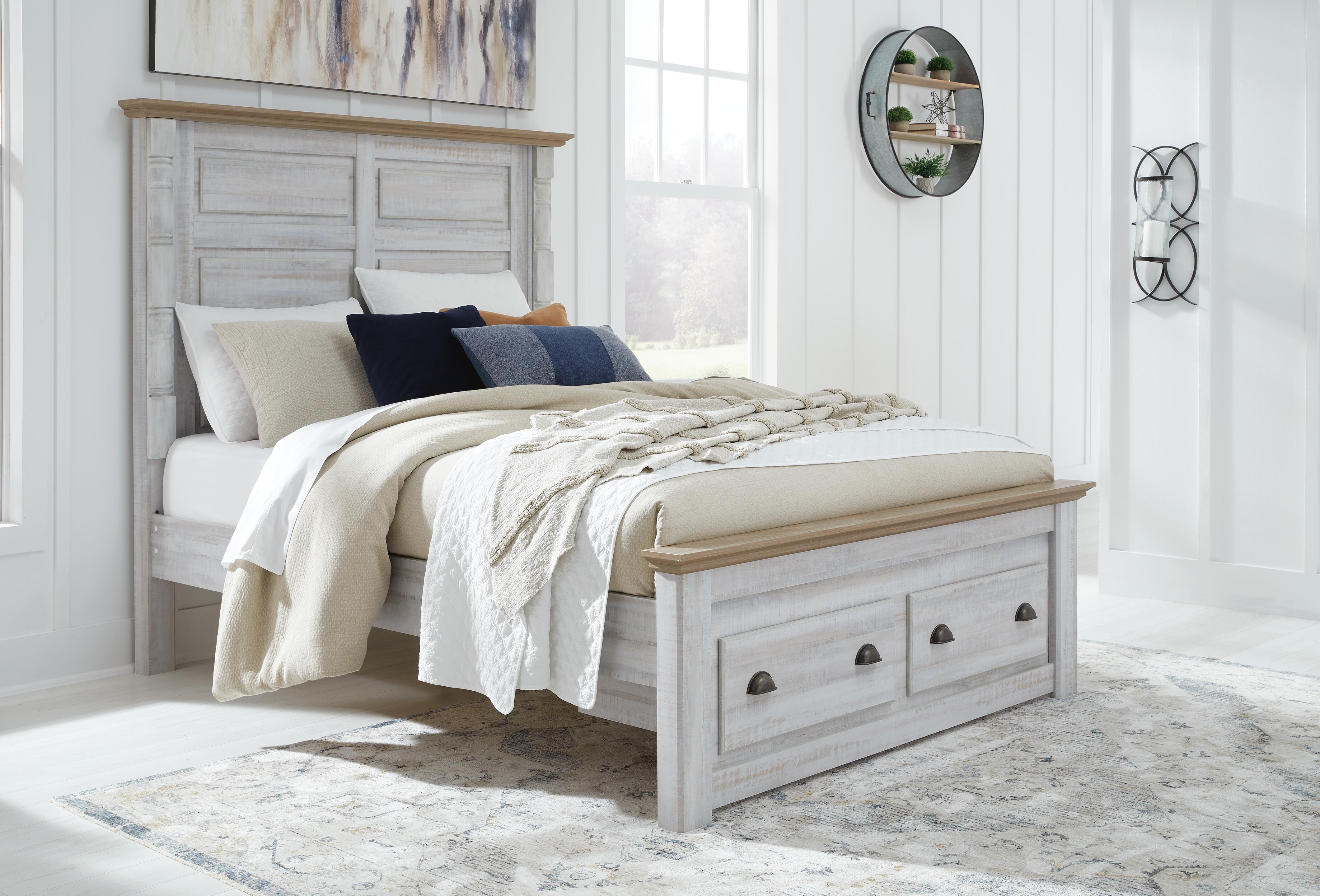 Haven Bay Queen Panel Storage Bed, Two-tone, large