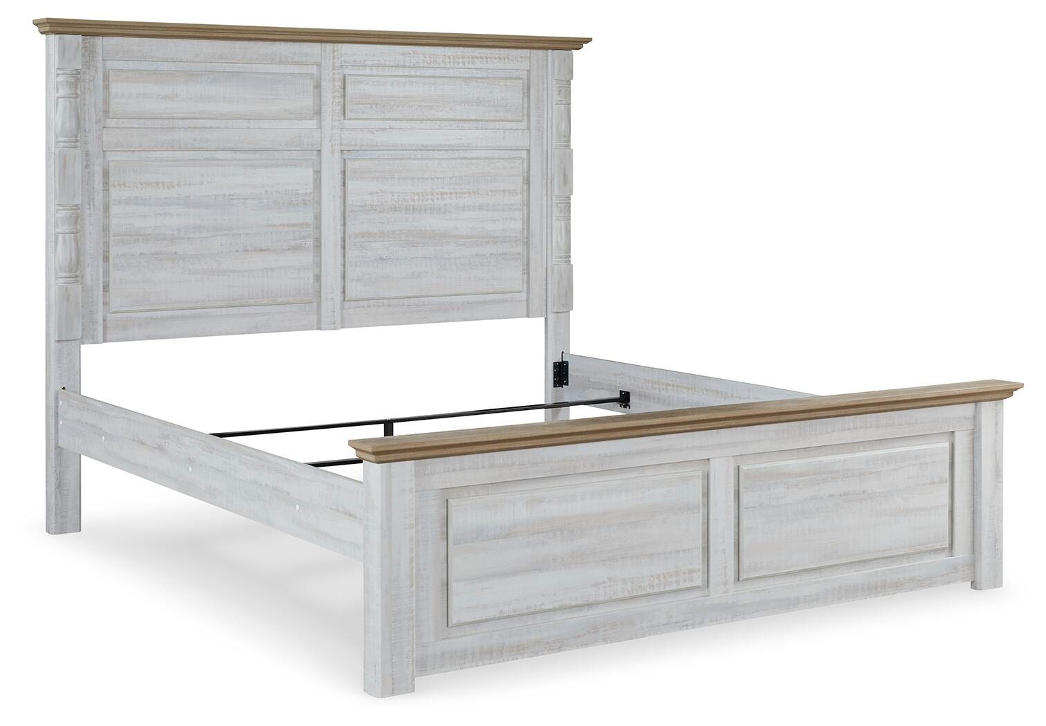Haven Bay King Panel Bed, Two-tone, large