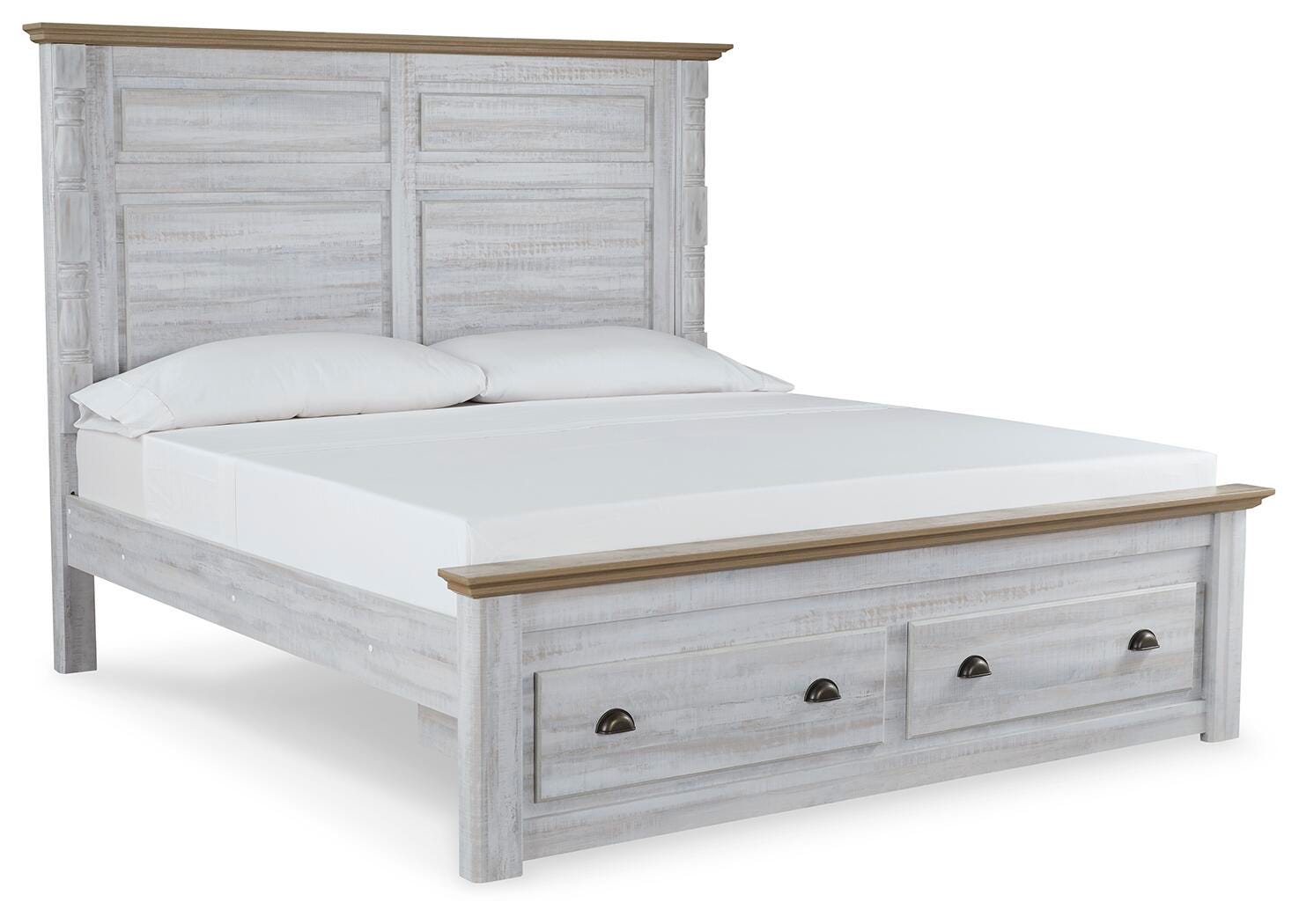 Haven Bay King Panel Storage Bed, Two-tone, large