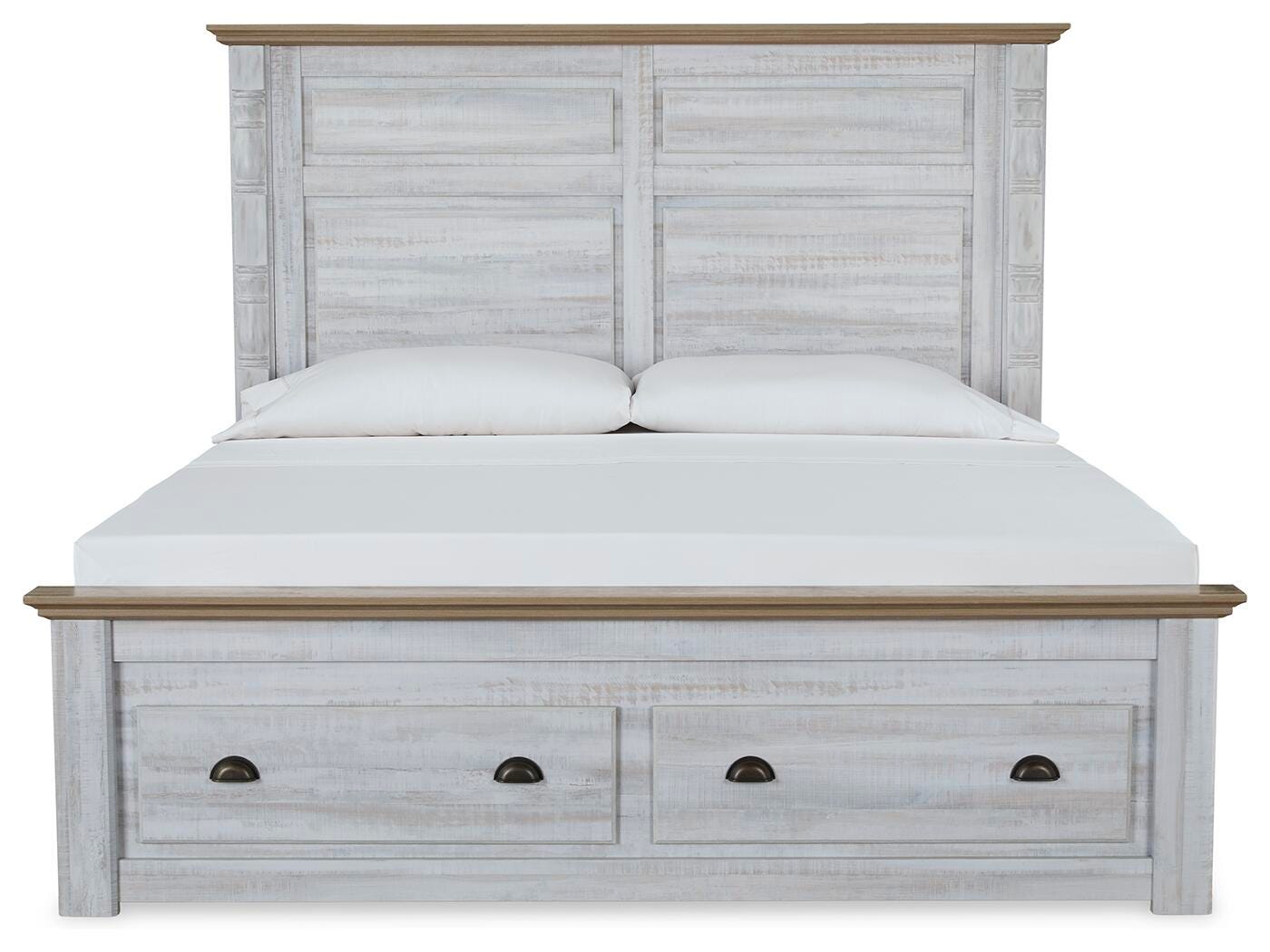 Haven Bay King Panel Storage Bed, Two-tone, large