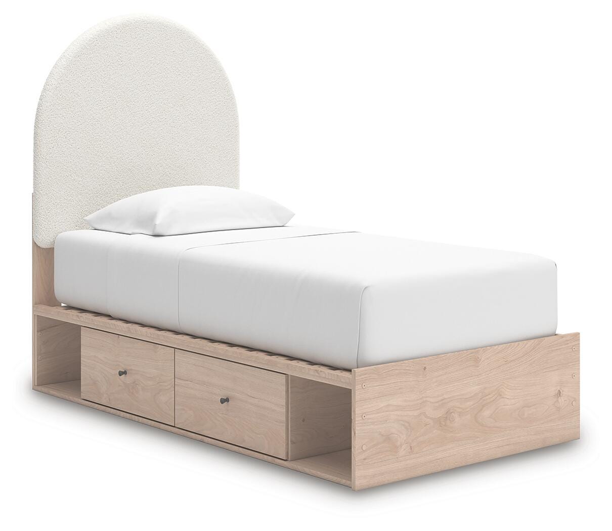Shapella Twin Upholstered Panel Bed with Storage - image 2