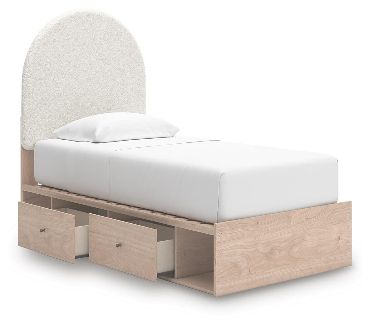 Shapella Twin Upholstered Panel Bed with Storage - image 5