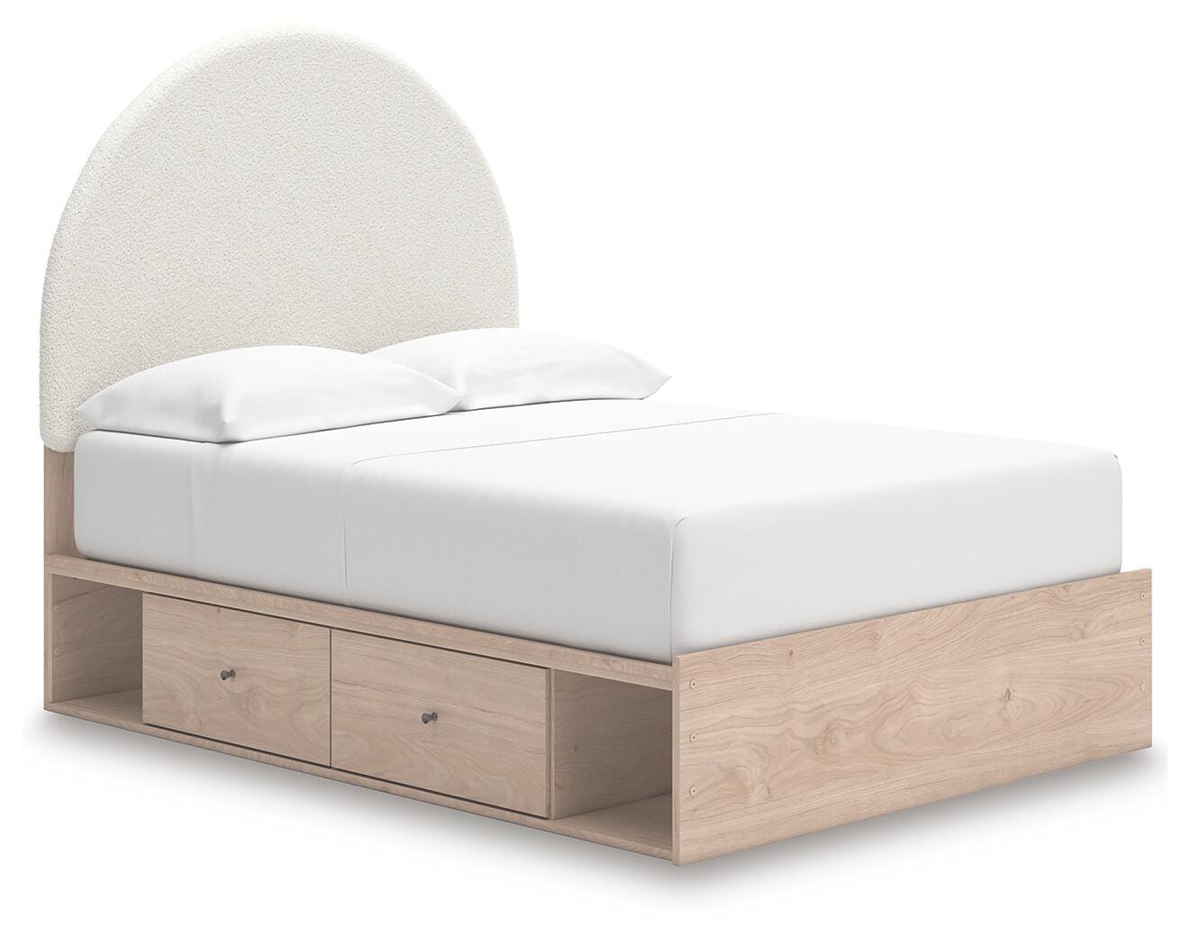 Shapella Full Upholstered Panel Bed with Storage - image 2